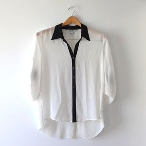 Alison Taylor Sheer White Buttondown Shirt